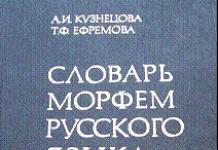 Морфемный словарь яндекс